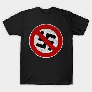 No Nazis Distressed T-Shirt